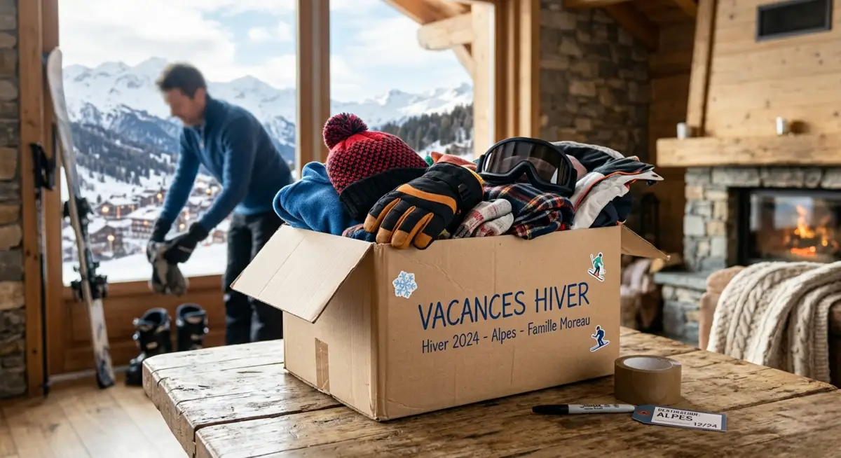 Carton vacances d'hiver